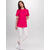 PAULA FLEX Dametunika med rund hals Neon Pink S 