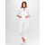 ROZA Dametunika med 3-kvart arm White XL 