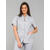 ROZA Dametunika med knapper i front Grey XL 