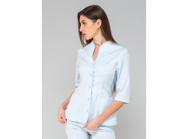 ROZA Dametunika med 3-kvart arm Baby Blue XS 