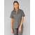 ROZA Dametunika med knapper i front Graphite Melange XL 